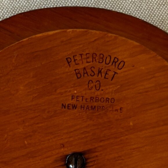 Vintage Peterboro Basket Co.Wooden Lidded Bucket Barrel - Picture 2 of 12
